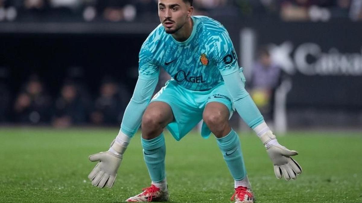 Leo Román, durante un partido del Mallorca.