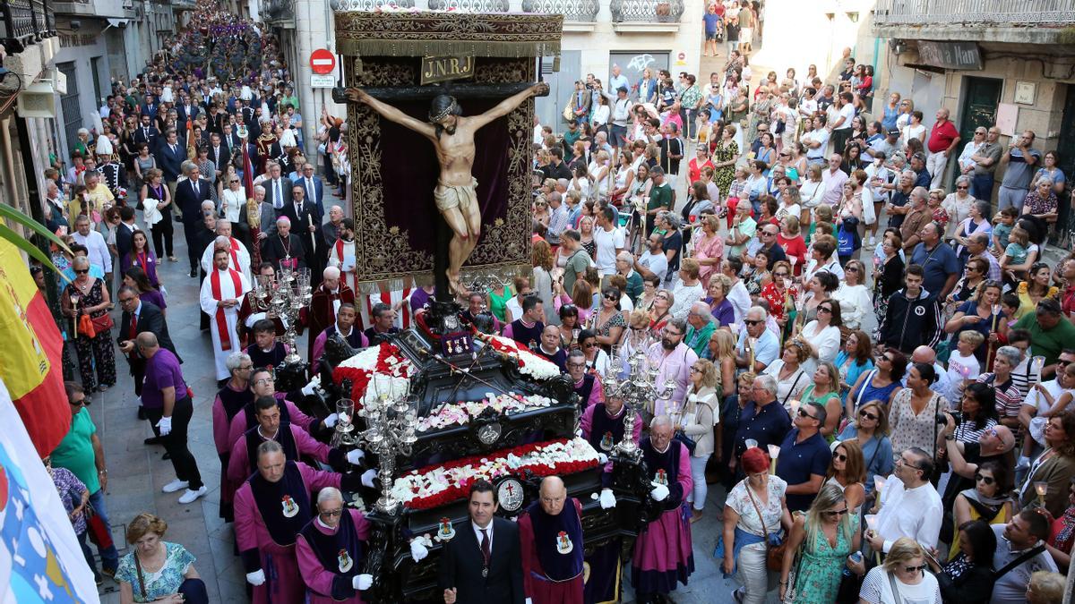Procesión del Cristo de la Victoria, en 2019.