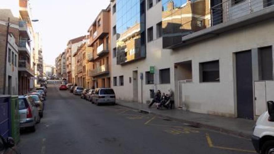 Carrer Gaudí de Manresa, on van succeir els fets