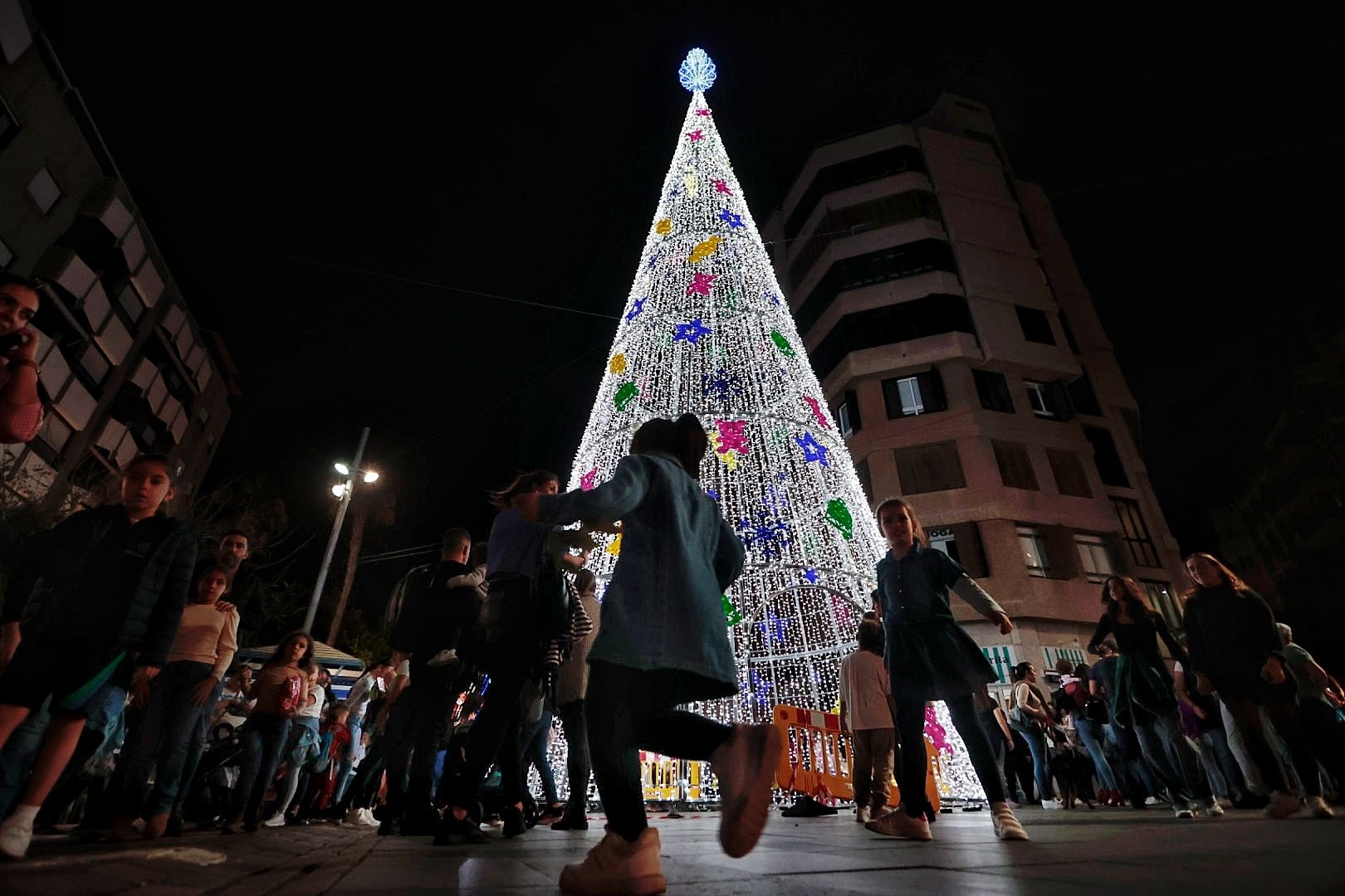 Encendido de la decoración navideña en Santa Cruz de Tenerife