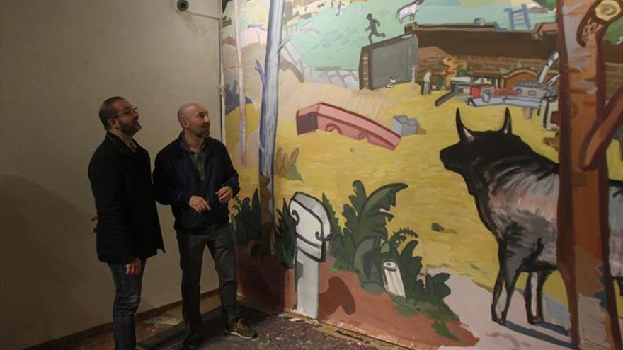 El arte contemporáneo entra en el Museo Taurino con un mural de Manuel Garcés