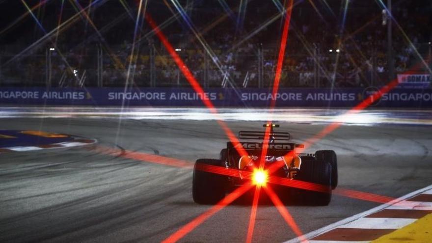 Alonso, en el circuito de Singapur.