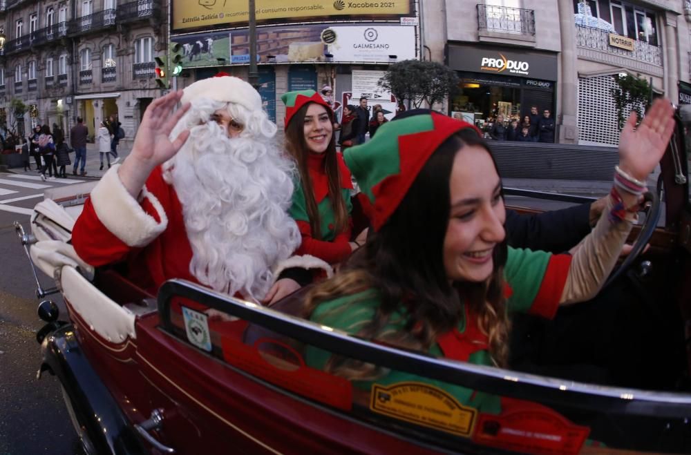 Papá Noel llega a Vigo. // R. Grobas