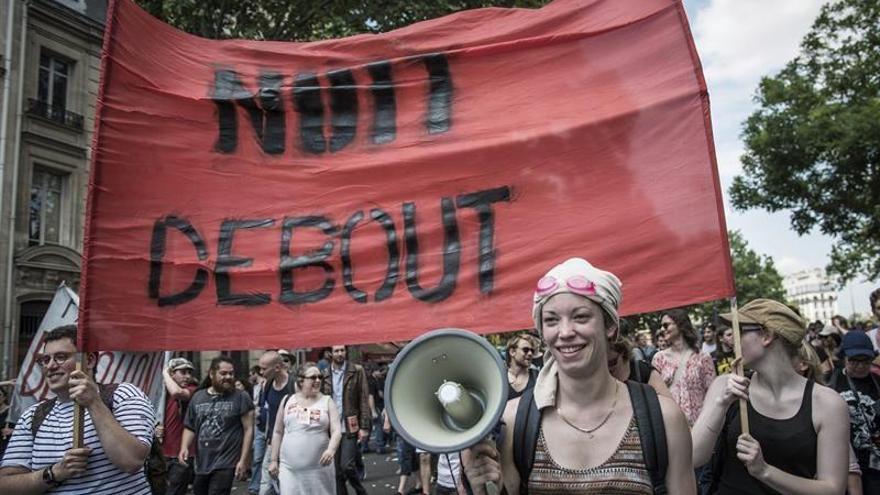 Detenidas 95 personas en la manifestación contra la reforma laboral en París