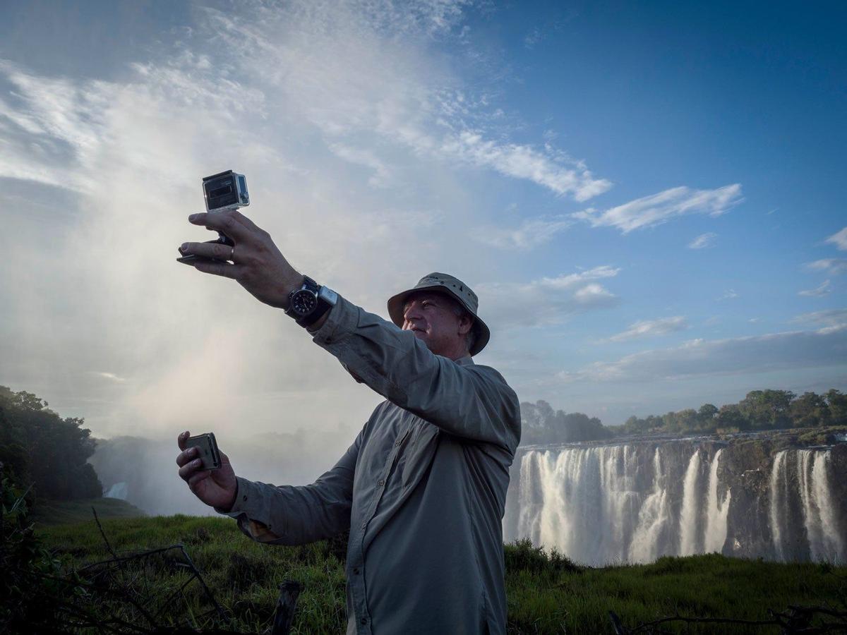 Selfie en las Cataratas Victoria