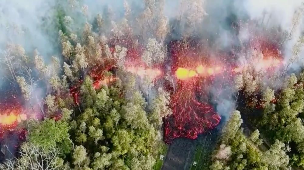 Erupció del volcà Kilauea a Hawaii