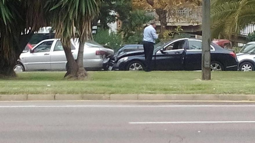 Accidente múltiple en la Avenida del Cid