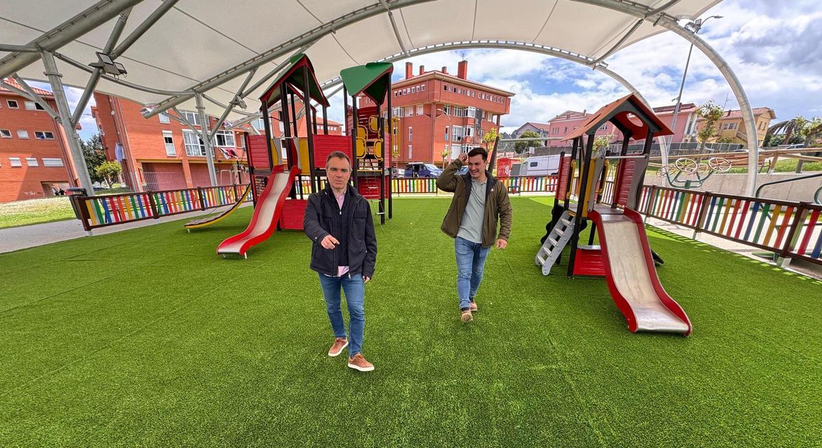 Aspecto de la nueva superficie del parque de Los Campos