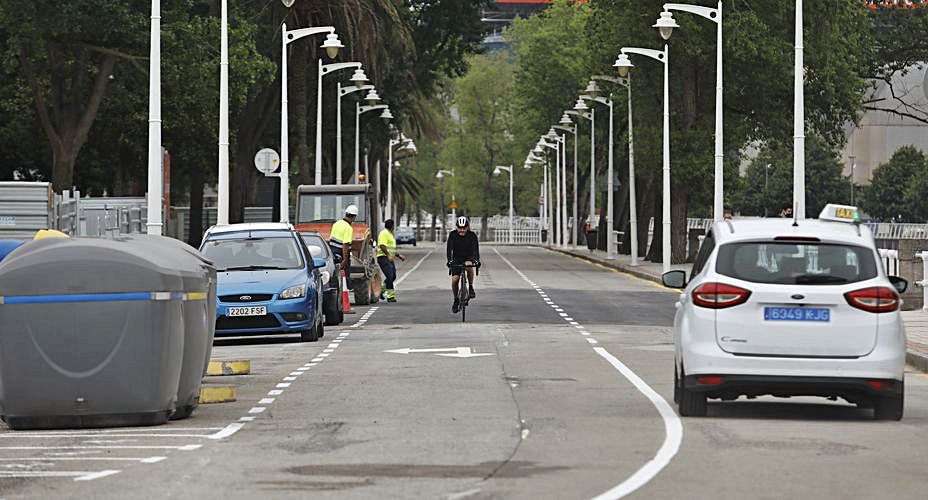 El paseo, tras su reapertura. 