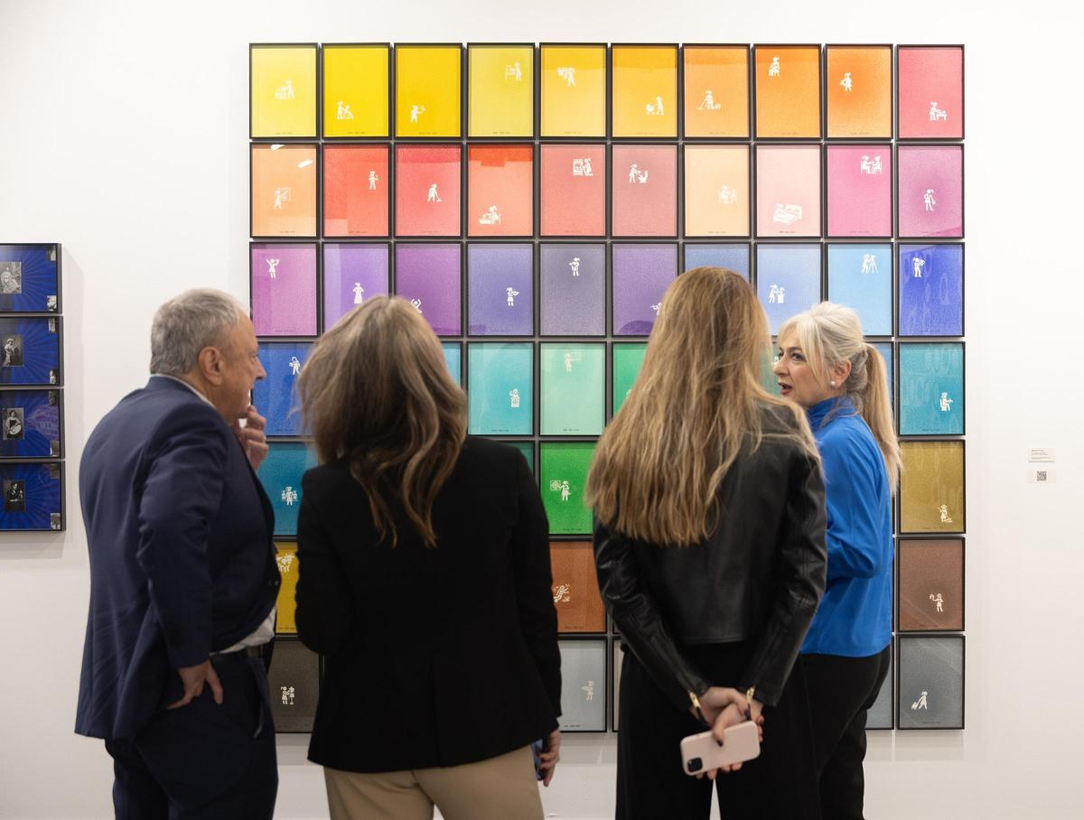 Estand de una galería en la feria ARCO.