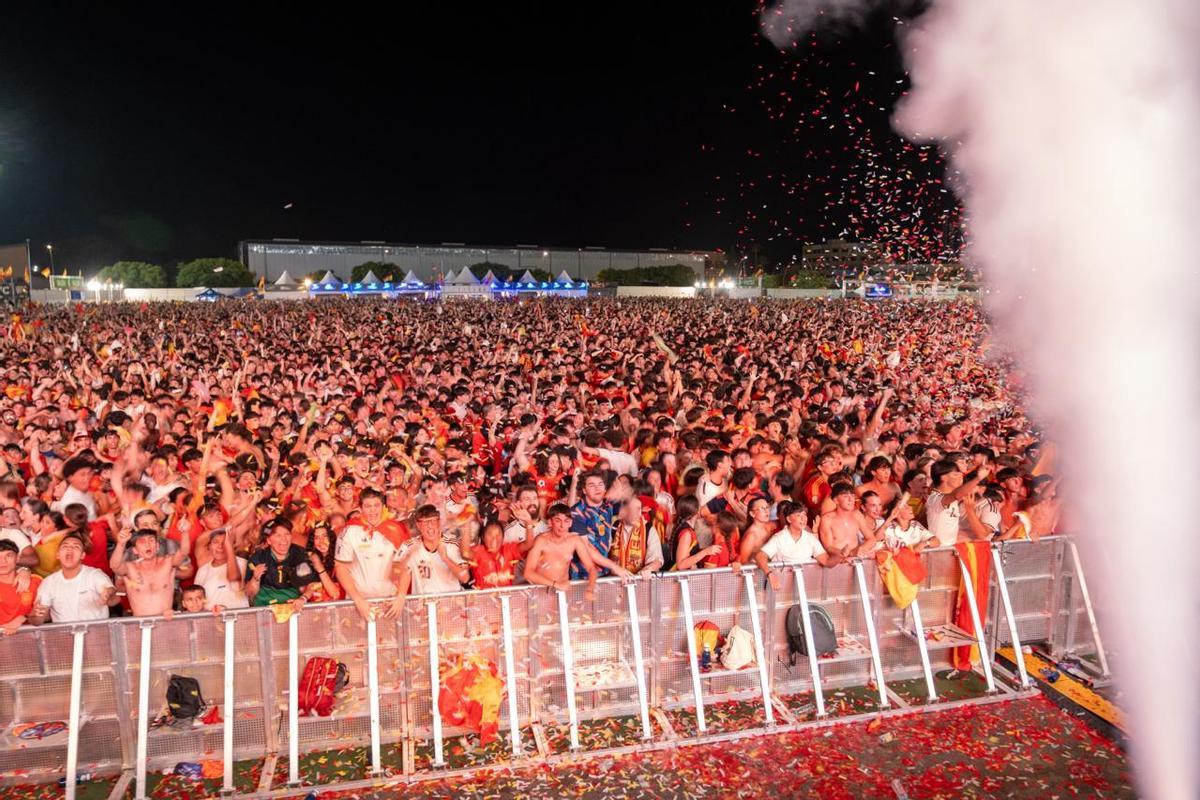 La final del Mundial en Mallorca: La 'fan zone' de España en Son Fusteret