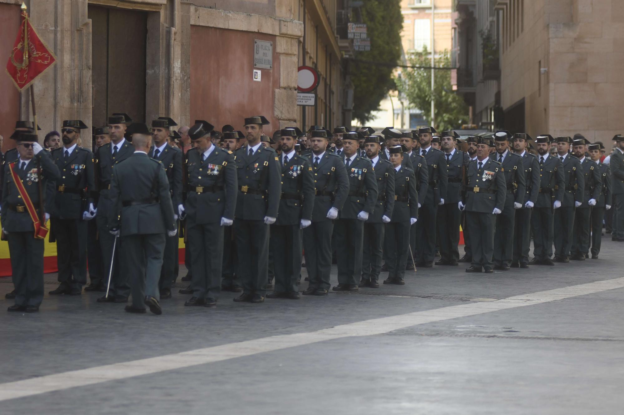 Acto institucional de la Guardia Civil en Murcia por el día de su Patrona