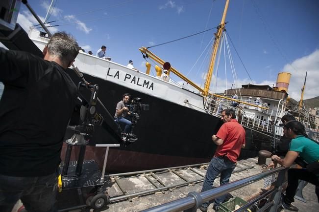 Rodaje en la antigua estación de jet-foil y el correillo La Palma