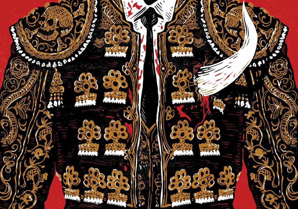 Una de las ilustraciones presentes en la edición ilustrada de "El rayo que no cesa"