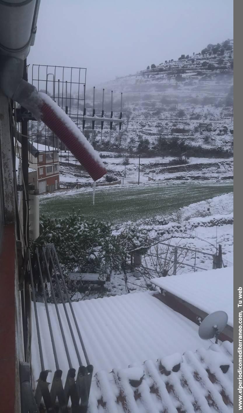 Nieve en el interior de Castellón