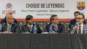 La rueda de prensa de presentación del partido