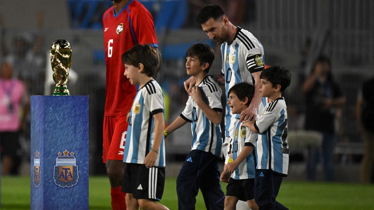 Messi, durante el Argentina - Panamá