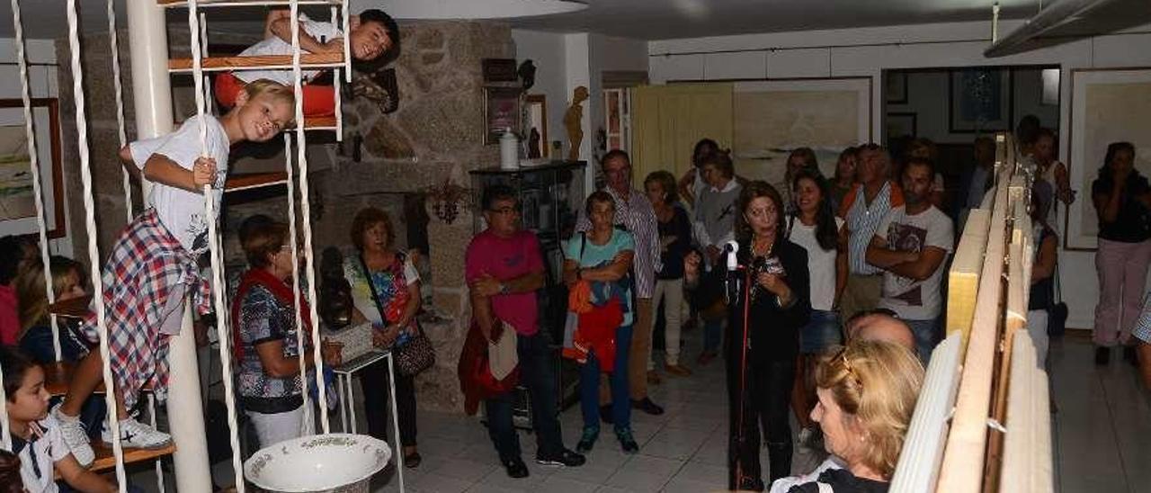 Unha xornada de portas abertas na Casa Museo A Mangallona, en Coiro. // G.Núñez