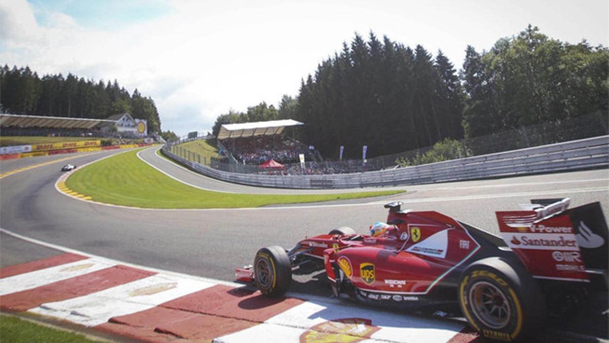 Fernando Alonso en Spa