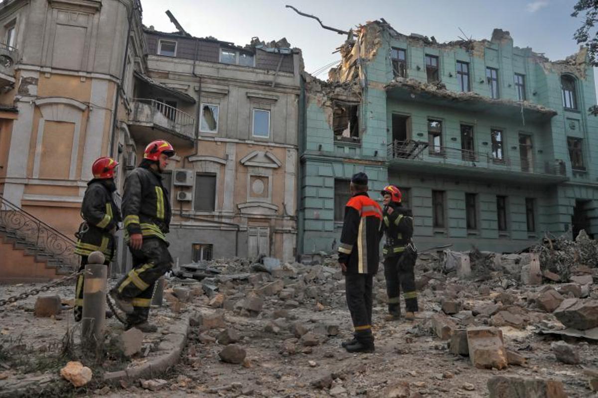 Imagenes de la destrucción histórica de Odesa, Ucrania tras el ataque ruso