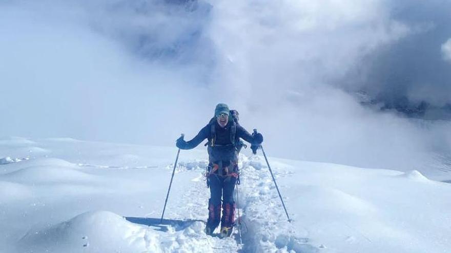 El camino de ascenso del alpinista vigués Roberto López al Manaslu