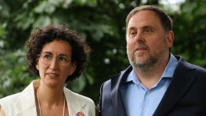 Marta Rovira y Oriol Junqueras.