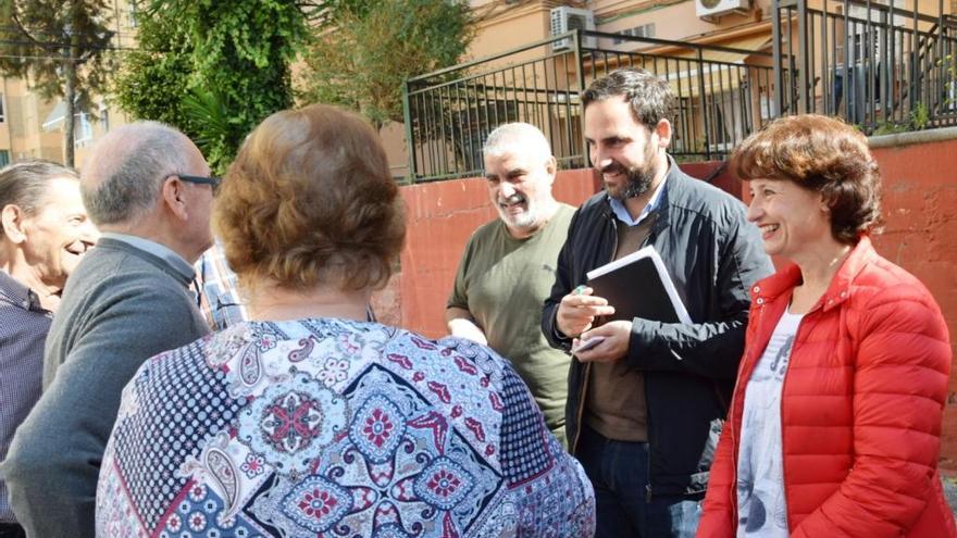 Daniel Pérez y Rosa del Mar Rodríguez, ayer en Cortijillo Bazán.