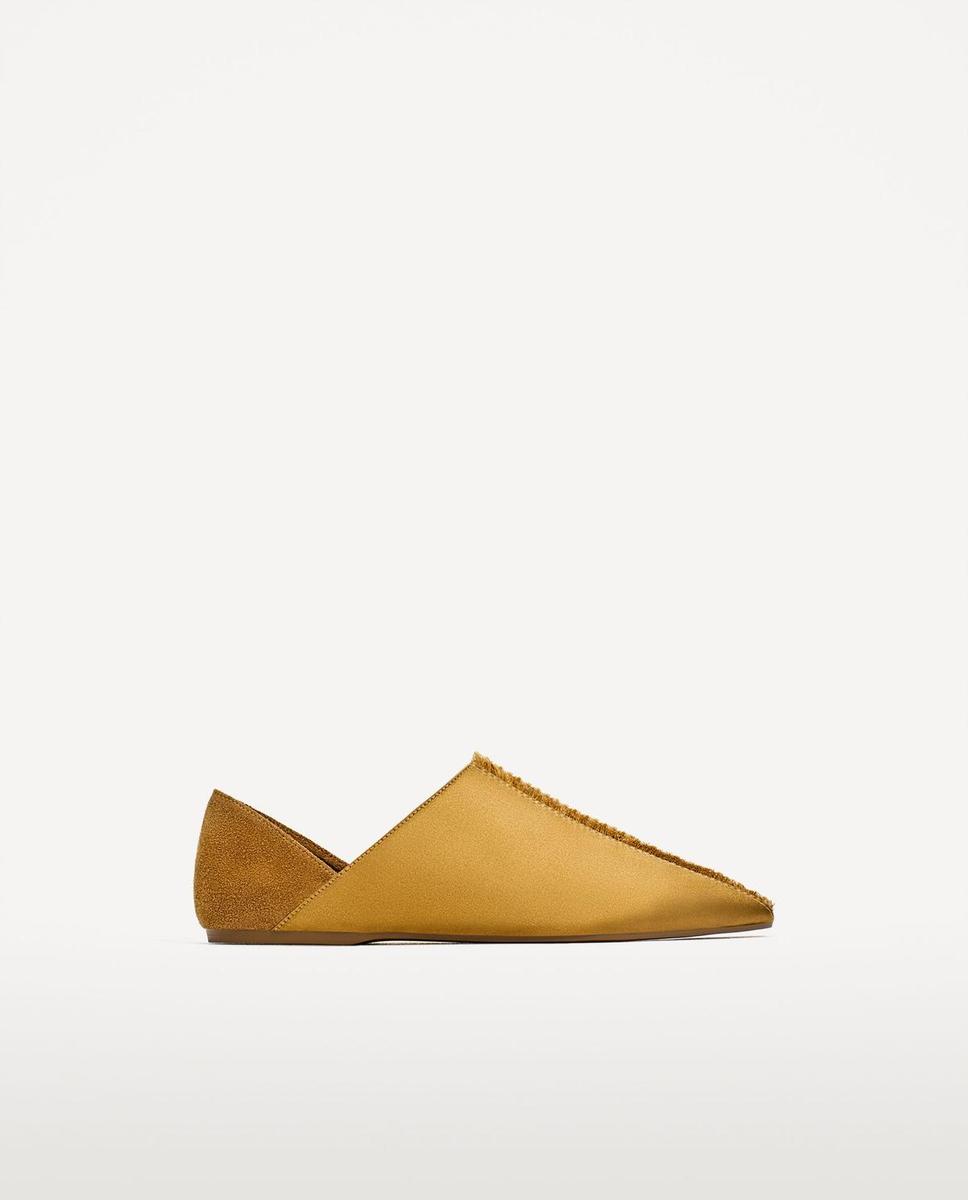 Zapatos Zara: planos de raso