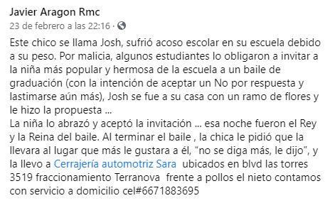 Publicación viral de una empresa de cerrajería mexicana