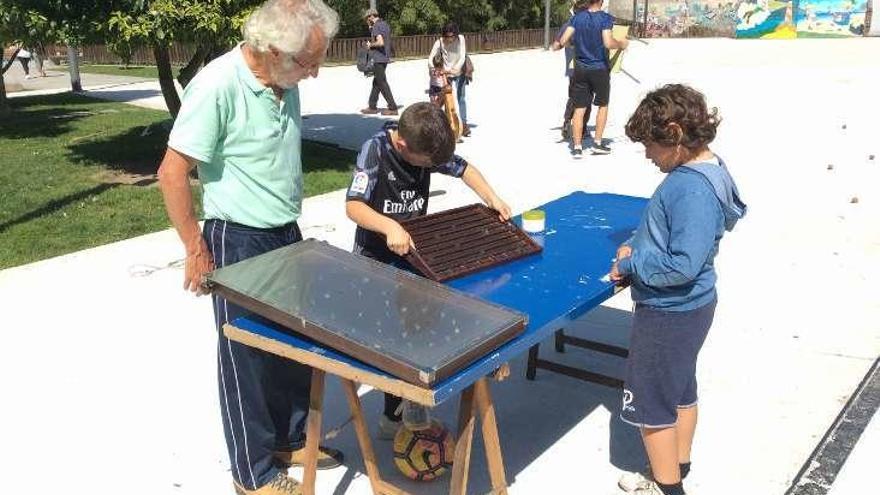 Una jornada anterior de juegos tradicionales en Bueu. // C.B.