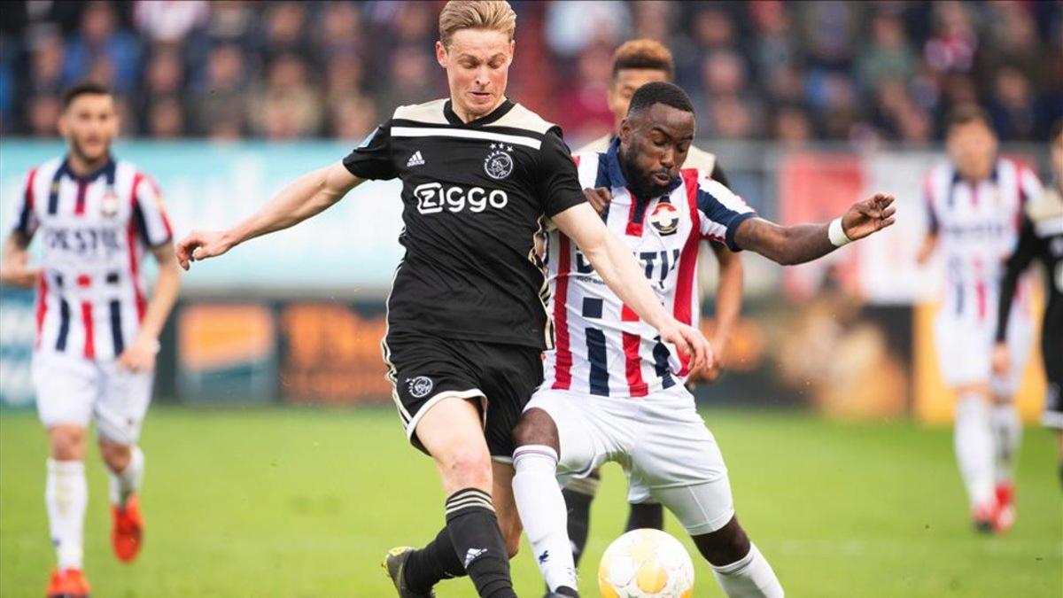 El Ajax con De Jong a la cabeza, ganó por 1-4 al Willem II