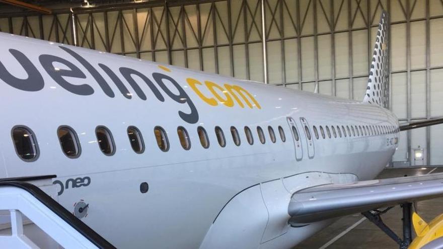 Un avión Airbus A320neo de Vueling.