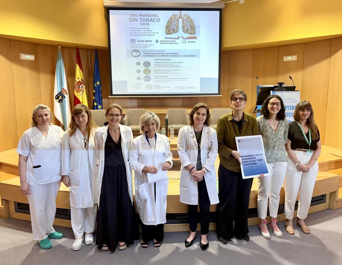 Participantes en la jornada celebrada por el Día Mundial sin Tabaco en Montecelo.