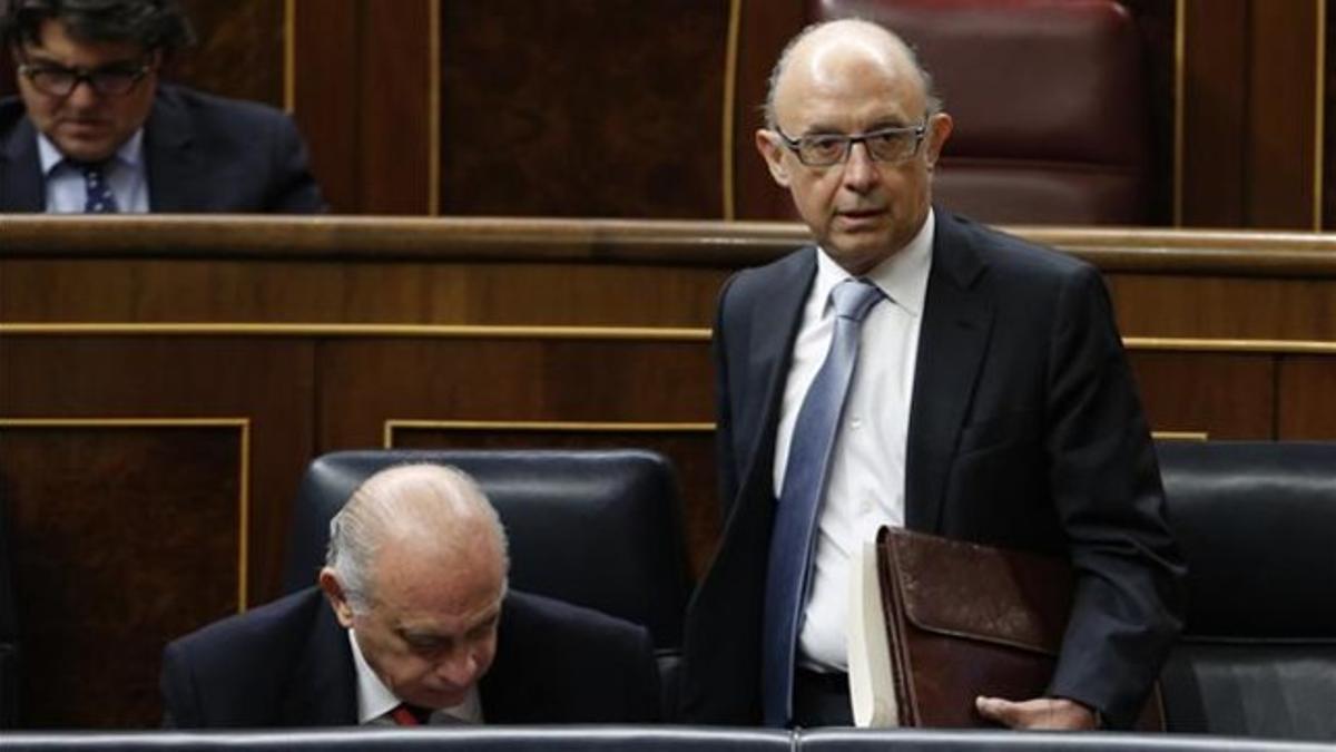 Montoro, en la sesión de control del Gobierno en el Congreso.