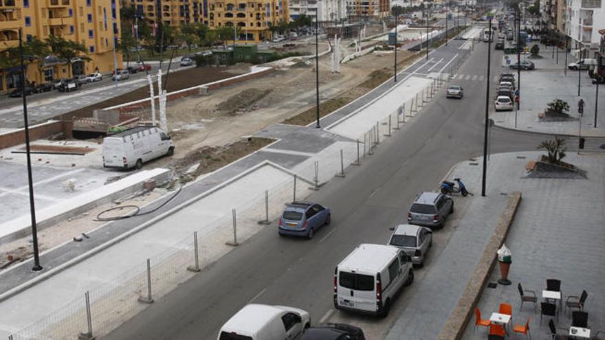 Imagen de las obras del bulevar de San Pedro.