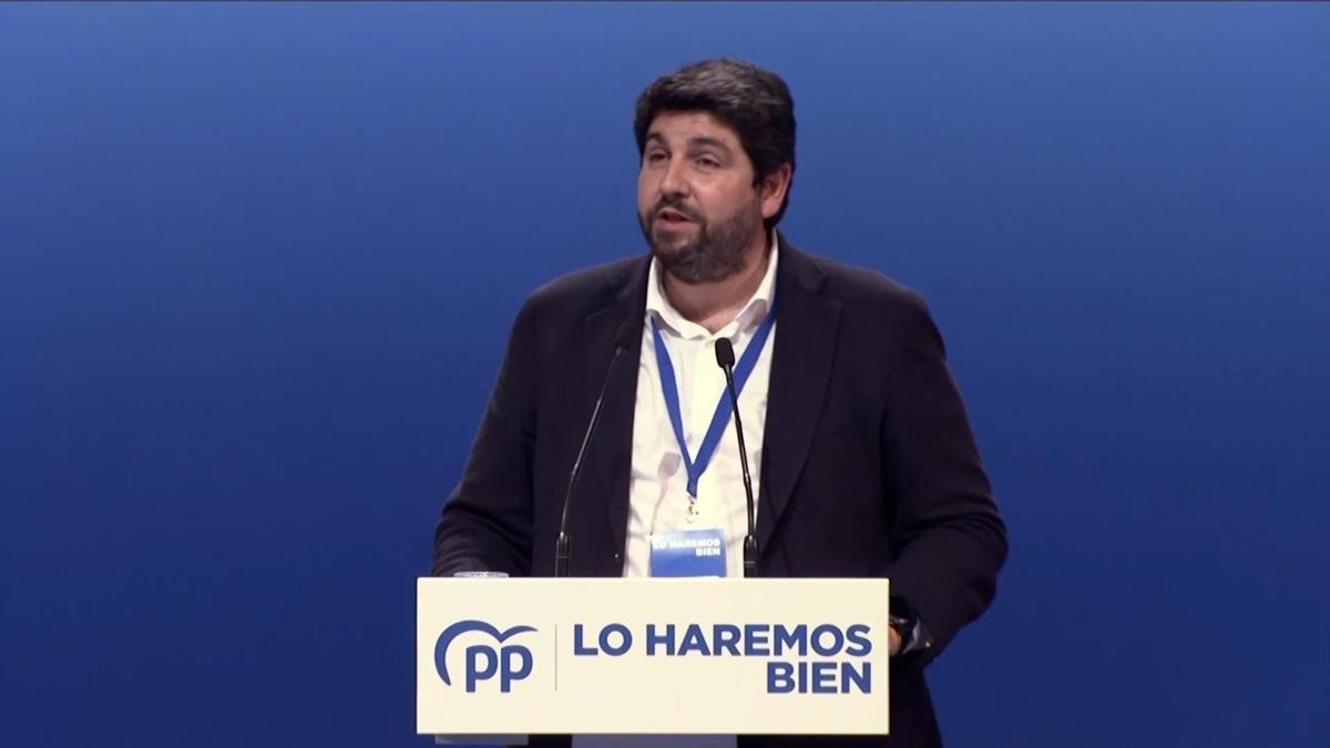 Imágen del presidente del PP de la Región de Murcia, Fernando López Miras