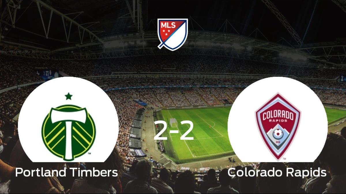 El Colorado Rapids saca un punto al Portland Timbers a domicilio 2-2