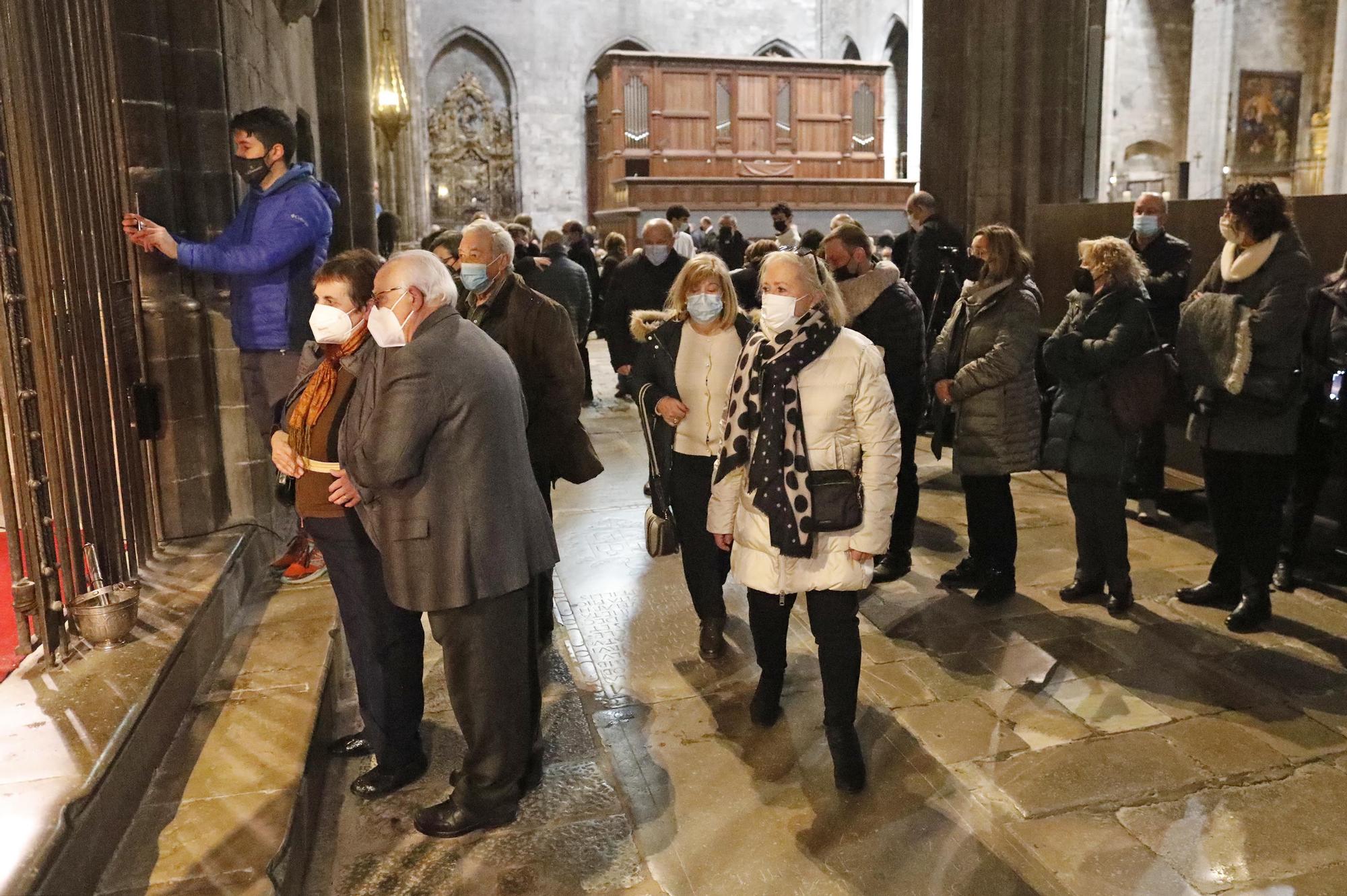 La Catedral de Girona s'omple per acomiadar Francesc Pardo