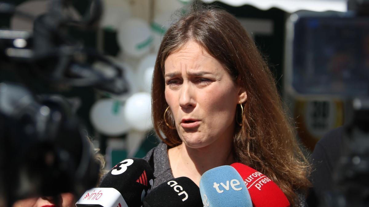 La presidenta del grupo parlamentario de los Comuns, Jéssica Albiach
