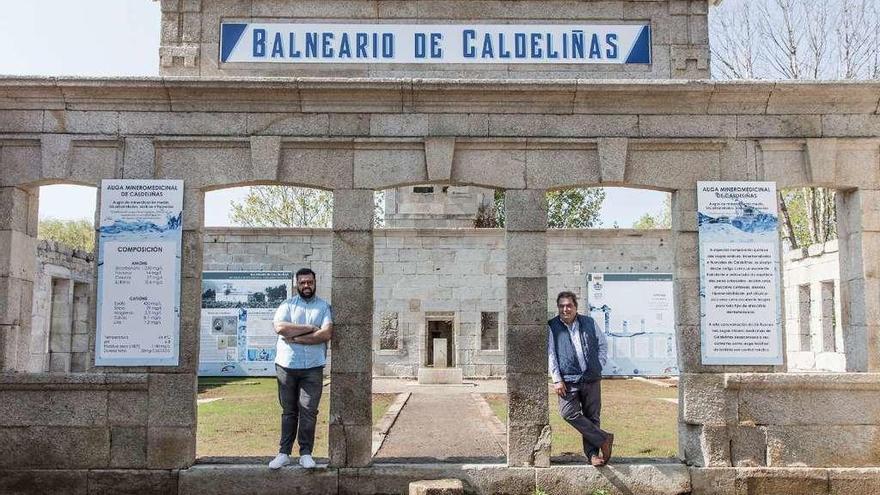 Fachada del antiguo balneario de Caldeliñas. // FdV