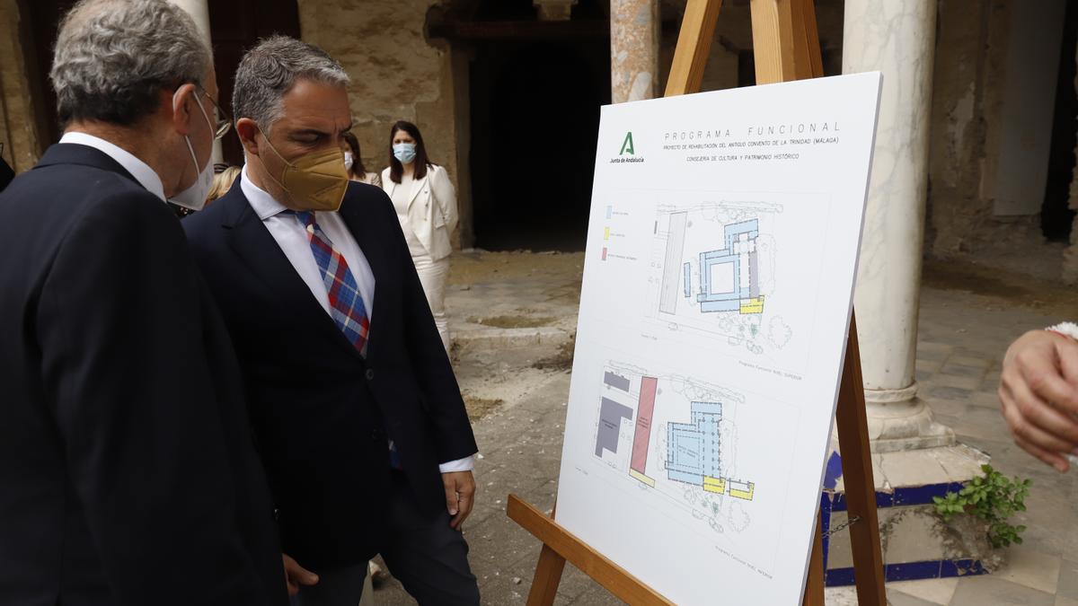 Elías Bendodo ha presentado este viernes el proyecto de rehabilitación del convento de La Trinidad.