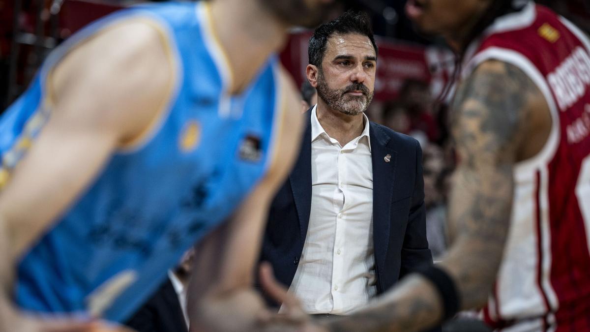 Jesús Ramírez, en el partido entre el Casademont Zaragoza y el Gran Canaria en el Príncipe Felipe.
