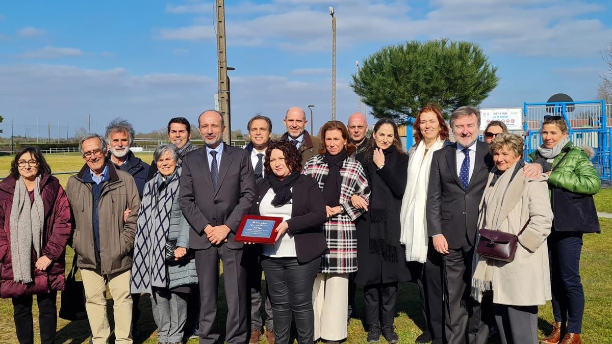 Mallorquines desplazados a La Planche para asistir al homenaje.