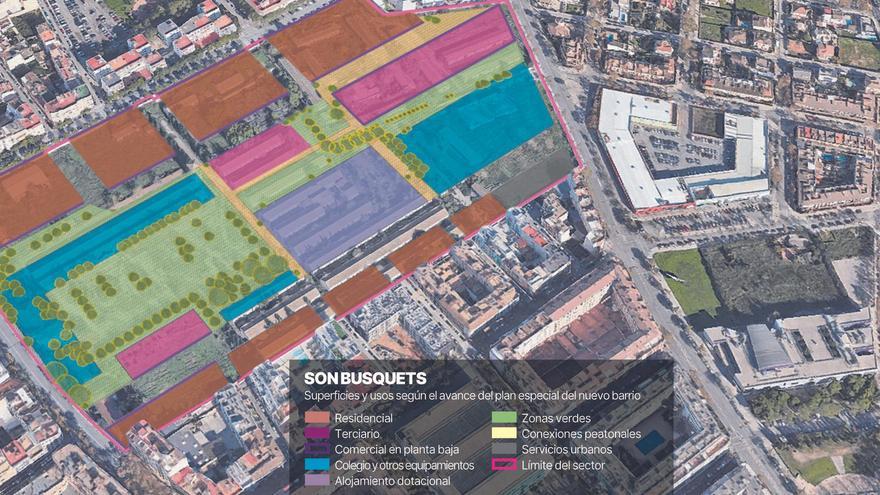 Hablan los vecinos del Parc de ses Fonts y el Conservatori: «Nos preocupa que en Son Busquets se repitan los errores del pasado con los barrios de vivienda pública, en Palma tenemos casos»
