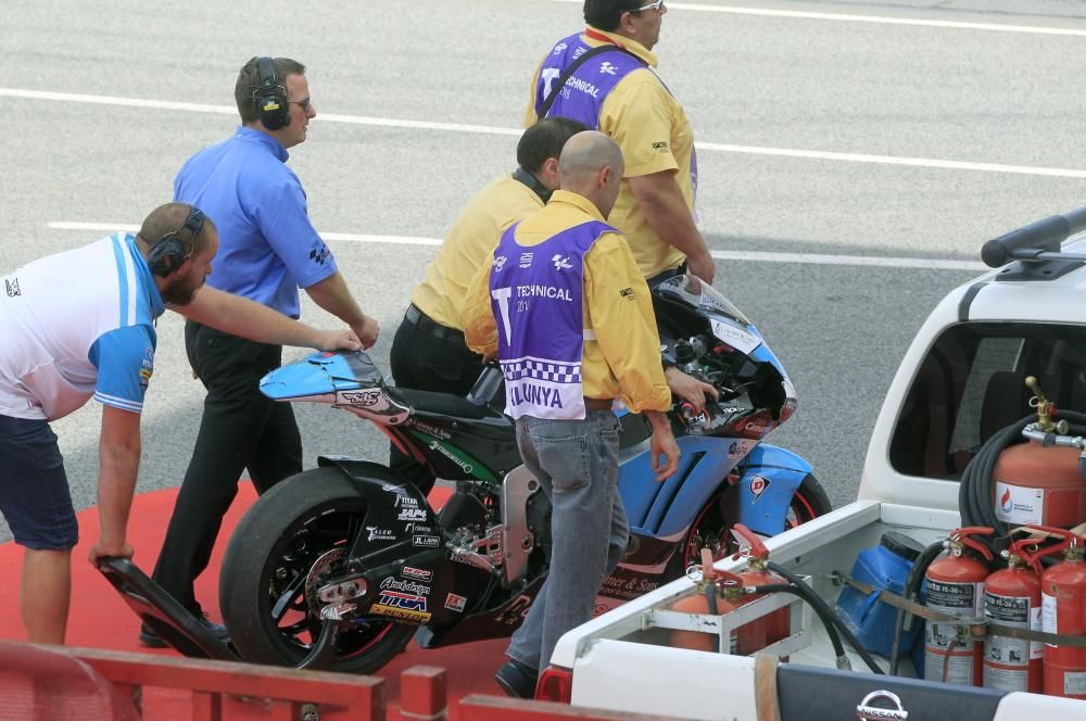 Accidente de Luis Salom en Moto2