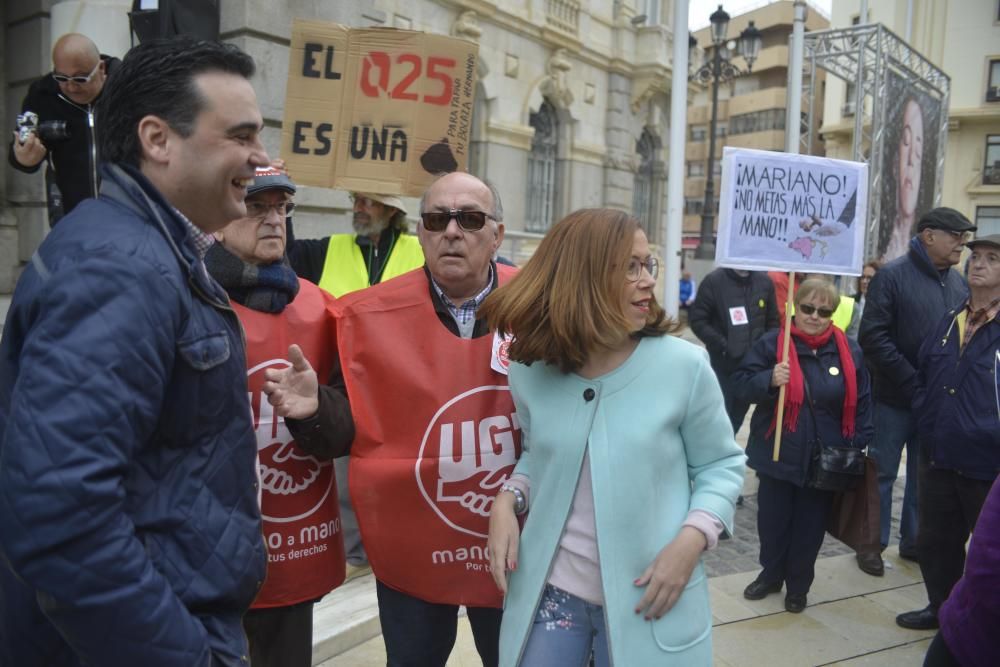 Manifestación por unas pensiones dignas en Cartagena