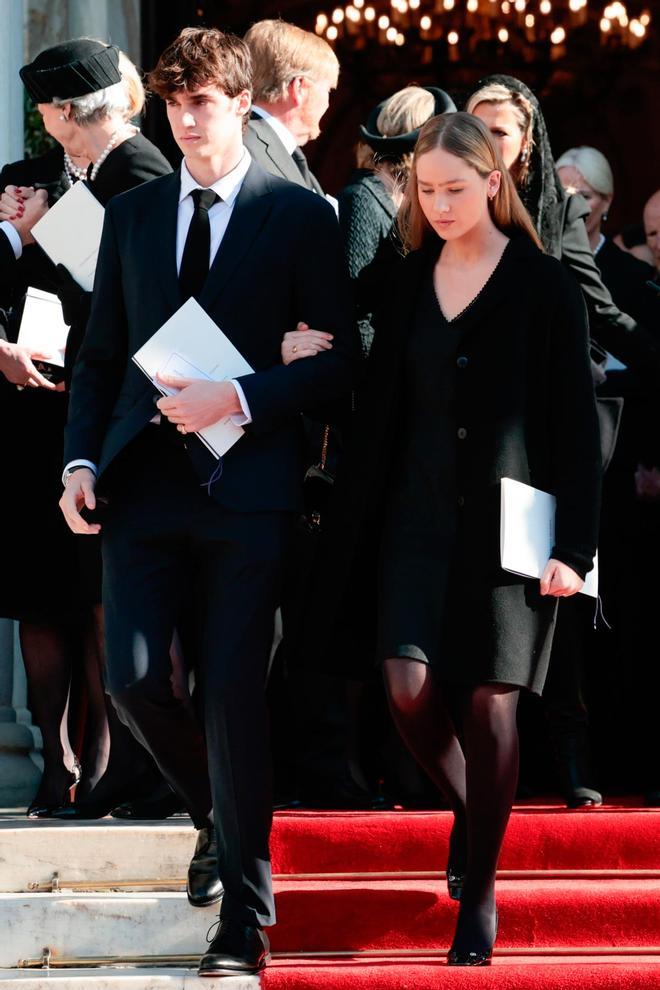 Pablo e Irene Urdangarín a la salida del funeral de Constantino de Grecia