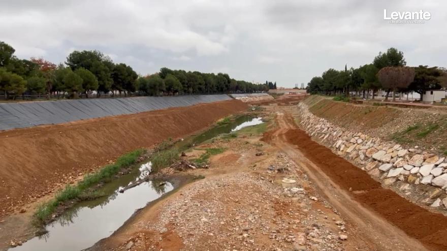 Así está el barranco del Poyo a su paso por Paiporta y Picanya