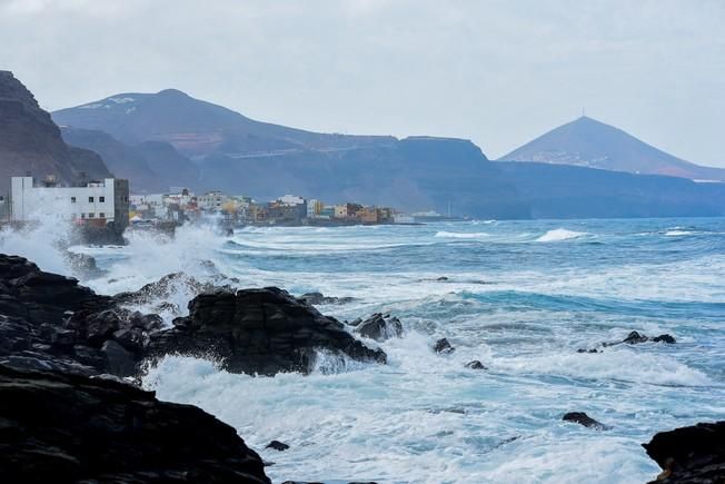 Pleamar en la zona norte de Gran Canaria