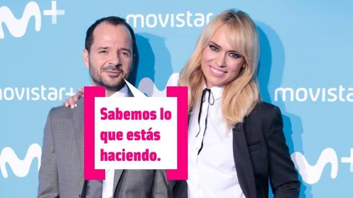 Patricia Conde y Ángel Martín en un photocall